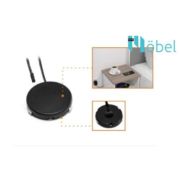 Vezeték nélküli töltő, 12V / 5V(1A), bemarásra