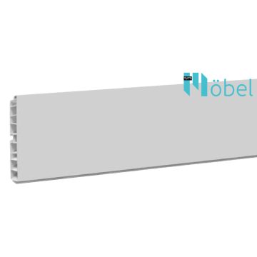 2100 PVC Lábazattakaró, 4000 mm, alum. fólia/inox