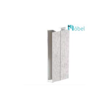 2274 PVC lábazattakró sarokelem, alu