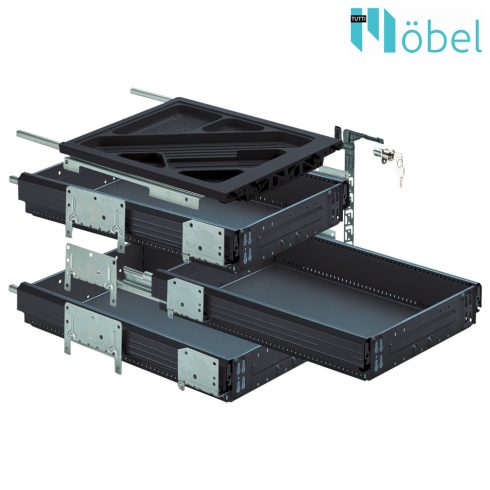 HETTICH 41063 CONT.SET 730/3xQD25 BLACK
