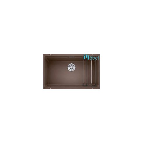 BLANCO ETAGON 700-U Silgranit mosogatótálca, fekete, tartozékokkal, excenter nélkül
