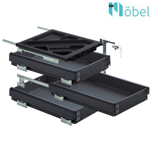 HETTICH 77604 CONT.SET 730/3xKA BLACK
