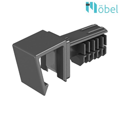 HETTICH INNOTECH ATIRA, duplafalú fiókrendszer adapter korláthoz, duplapálcás megoldáshoz antracit