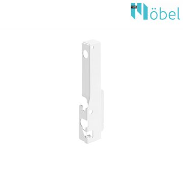   HETTICH INNOTECH ATIRA, duplafalú fiókrendszer hátfalrögzítő  fehér  H-144 mm bal