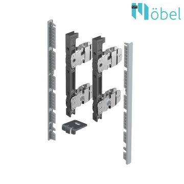   HETTICH 9257613 AVANTECH YOU Belső előlap rögzítő H-187 ezüst  