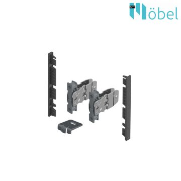   HETTICH 9257619 AVANTECH YOU Belső előlap rögzítő H-101 antracit  