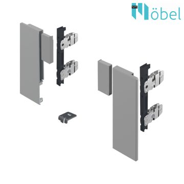   HETTICH 9257651 AVANTECH YOU Belső előlap rögzítő, egyedi anyaghoz H-187 ezüst  