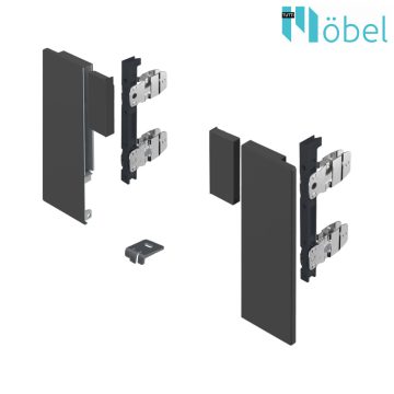   HETTICH 9257653 AVANTECH YOU Belső előlap rögzítő, egyedi anyaghoz H-187 antracit  
