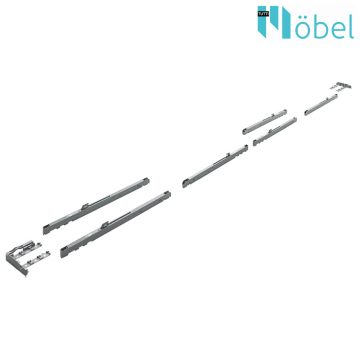 HETTICH TopLine XL tolóajtó vasalat 3 ajtóhoz, 30-80kg