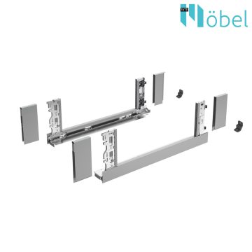   AVANTECH YOU BOKY V SADĚ INLAY V187 MM L550 MM STŘÍBRNÁ (BEZ PŘÍCHYTEK ČELA)