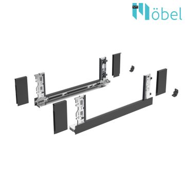   AVANTECH YOU BOKY V SADĚ INLAY V187 MM L350 MM ANTRACITOVÁ (BEZ PŘÍCHYTEK ČELA)
