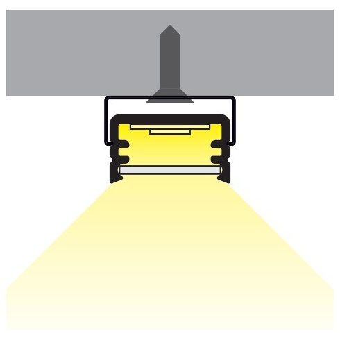 LED profil SLIM - alumínium
