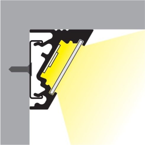 LED profil CORNER - alumínium