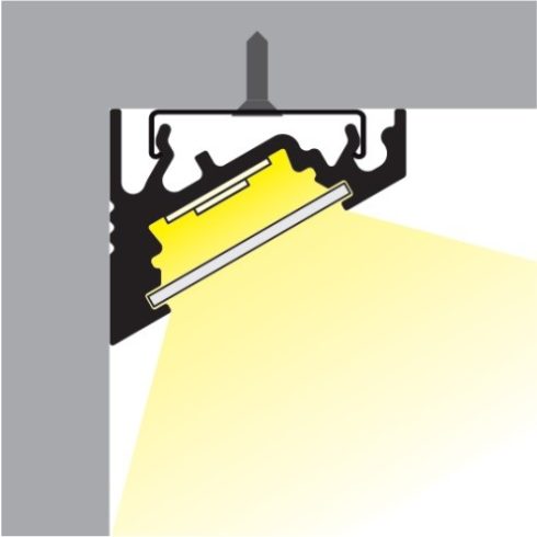 LED profil CORNER - alumínium