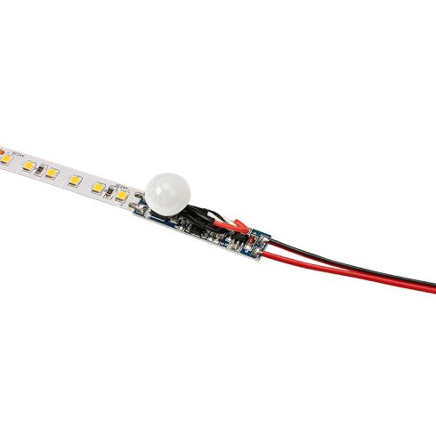 LED profilba építhető PIR mozgásérzékelős kapcsoló, késleltetés 40 mp