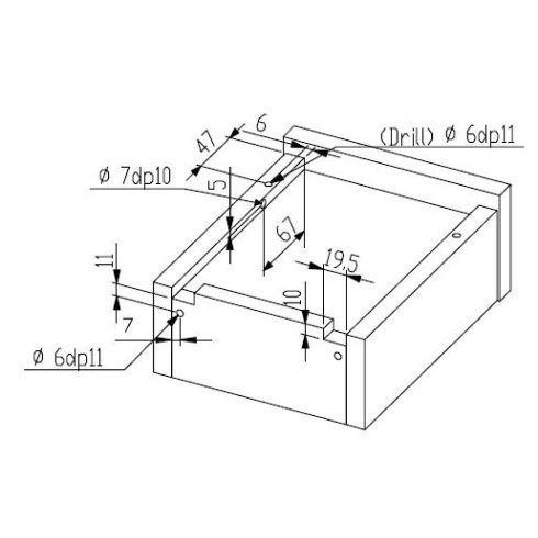 CASA EC fiókvasalat 400 mm, részleges kihúzás, ipari rögzítésű