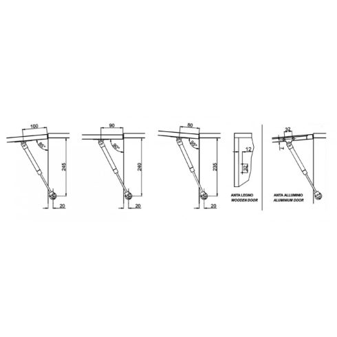 CASA gázteleszkóp felnyíló, 80N