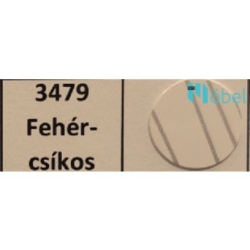   Csavartakaró sapka, fényes fehér csíkos (3479) - facsavarhoz