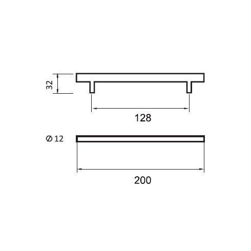 Fog. FI12/128 mm, fekete