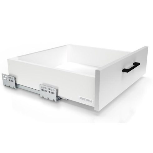 ATM FUTURA vékonyfalú, fékes, fiókvasalat, fehér H90x500