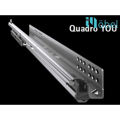 HETTICH AVANTECH YOU fiókkészlet QUADRO YOU fióksínnel, H-101, L-500 mm, fehér
