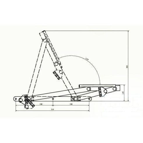 INOX vasalat - 2 darab rugóval