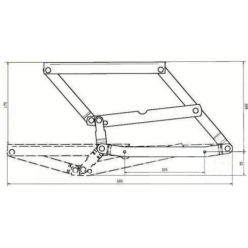 Bohém emelő vasalat - mini