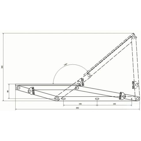 Pamlag emelő vasalat - 2 darab rugóval