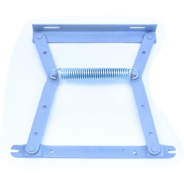 Íves kiemelő vasalat rugóval alacsony