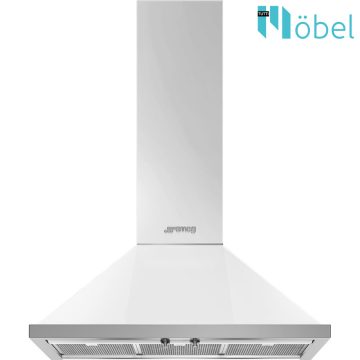   SMEG páraelszívó, fali, kürtős, 90 cm, Portofino design, fehér