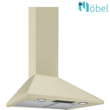   SMEG páraelszívó, fali, kürtős, 60 cm, Colonial design, bézs