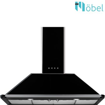   SMEG páraelszívó, fali, kürtős, 110 cm, Victoria design, bézs