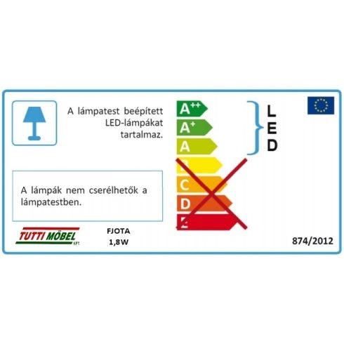 LED lámpa rácsavarozós (FJOTA) - alumínium 