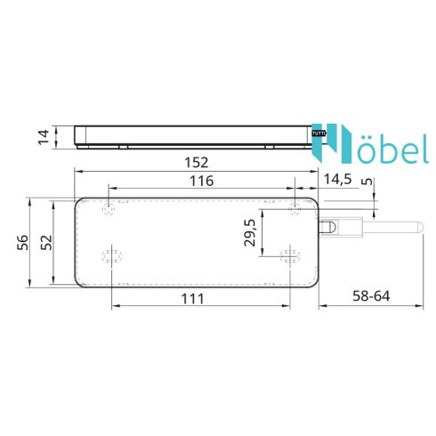 ATM SMART Push-Open kilökő Strong, fehér