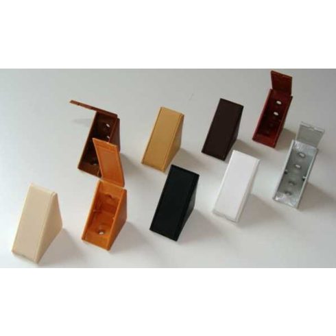 Műanyag polcrögzítő egy furatos (E/K1) - cseresznye