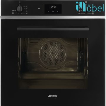   SMEG HŐLÉGKEVERÉSES SÜTŐ, Selezione design, 8+1 funkció,digitális időzítő, fekete üveg