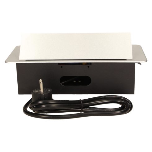 Asztallapba építhető konnektor, kerekített széllel