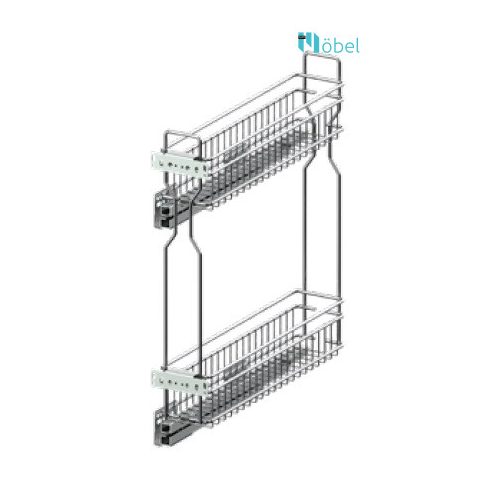 REJS SIMPLY oldalszerelésű kosár fékes, oldalszerelésű 200 mm, jobbos, króm