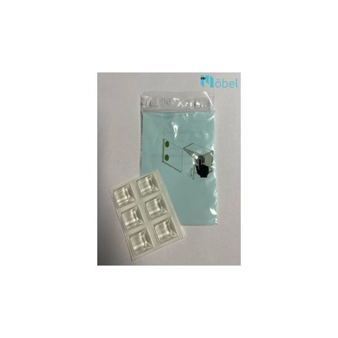 Ajtóütköző LIV4, 20,5x20,5mm, H-7,5mm (6db / levél)