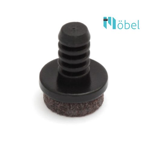 Csődugó filces talppal – fekete 14 mm