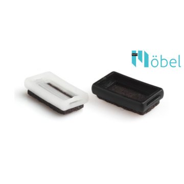 Filcpárna héjas csúszótalphoz – 19×33 mm fekete