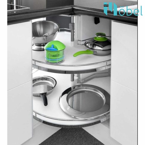 KESSEBÖHMER REVO 90° TENGELYSZETT ÁLLÍTHATÓ 660-860 MM SILVER