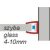 Üvegpolcvilágító LED 4-10 mm üveghez (560 mm) - hideg fehér