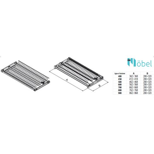 REJS VARIANT 3 csepegtető, 2 polc, pohár és tányértartó