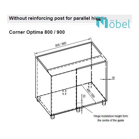 REJS MAXIMA CORNER OPTIMA kamravasalat sarokszekrénybe