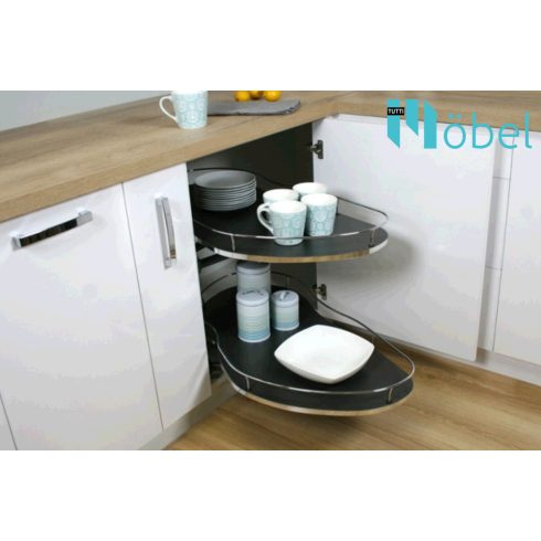 REJS MAXIMA SILVALine CORNER OPTIMA 1000 mm, grafit/króm, jobb