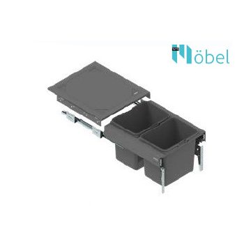   REJS SEGREGO Kihúzható szemetes (2x15L), 45-ös szekrénybe H-320, 480 mm mélység