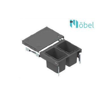   REJS SEGREGO Kihúzható szemetes (2x20L), 60-as szekrénybe H-425, 480 mm mélység
