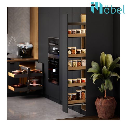 REJS MAXIMA PUROLine MAXI oldalszerelésű kamravasalat , 150 mm, matt fehér/tölgy, jobb