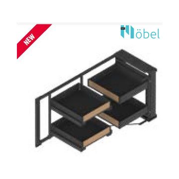   REJS MAXIMA CORNER SPACE PLUS kamravasalat sarokszekrénybe, 1100-1200 mm